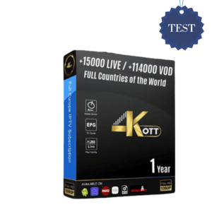 IPTV 4K OTT FREE TEST SUBSCRIPTION