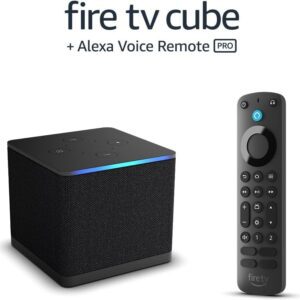 Fire TV Cube with Alexa Voice Remote Pro